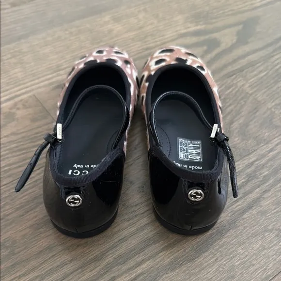 Brand New! Gucci Brown Leopard Print Girls Shoes