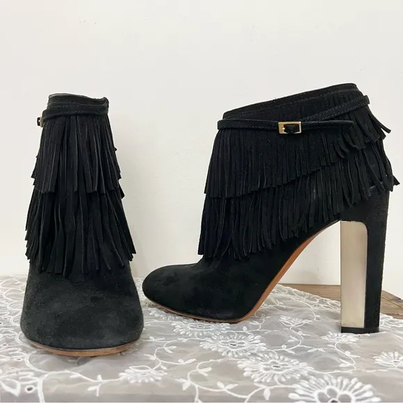 Brian Atwood Black Ankle Boots Chic Mobwife