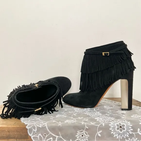 Brian Atwood Black Ankle Boots Chic Mobwife
