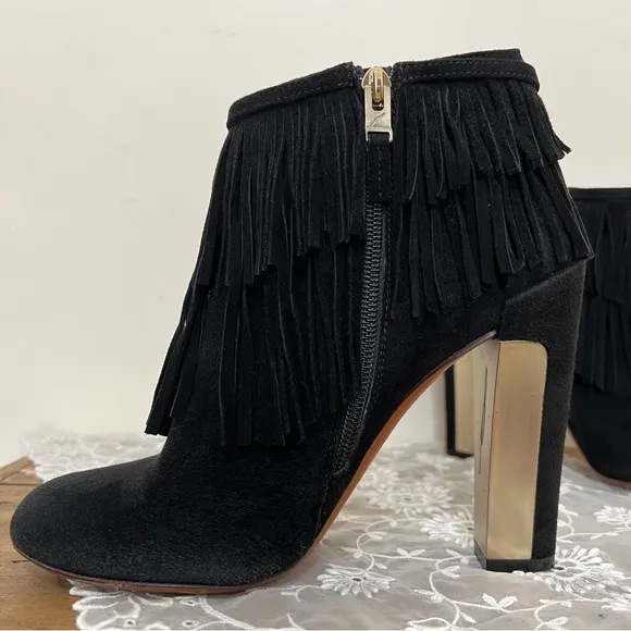 Brian Atwood Black Ankle Boots Chic Mobwife