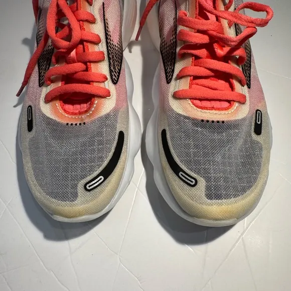 Brooks Aurora BL 120354-1B-068 Reflective Running Shoes Sz 9 Pink Silver