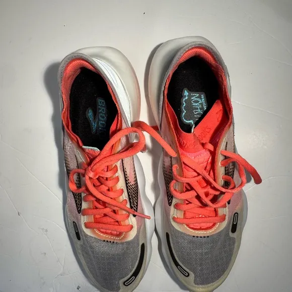 Brooks Aurora BL 120354-1B-068 Reflective Running Shoes Sz 9 Pink Silver