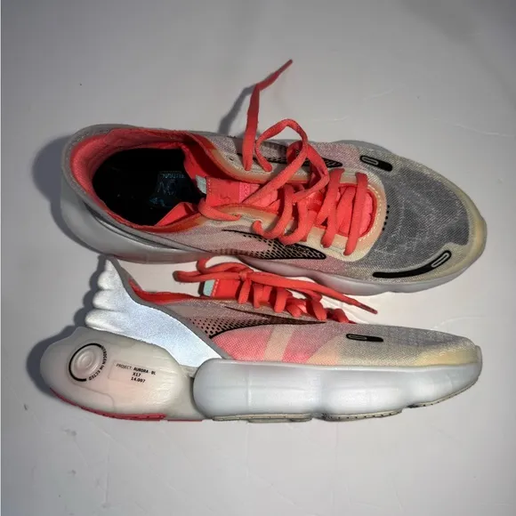 Brooks Aurora BL 120354-1B-068 Reflective Running Shoes Sz 9 Pink Silver
