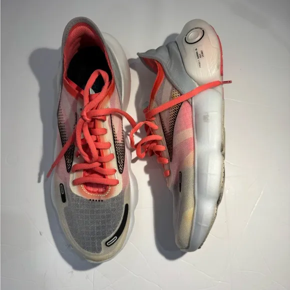Brooks Aurora BL 120354-1B-068 Reflective Running Shoes Sz 9 Pink Silver