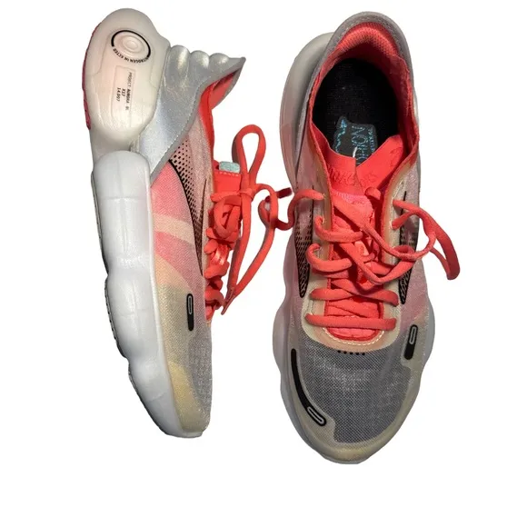 Brooks Aurora BL 120354-1B-068 Reflective Running Shoes Sz 9 Pink Silver