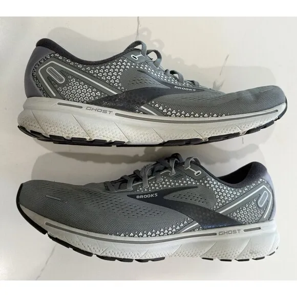 Brooks Ghost 14 Men’s Size 14 D 1103691D067 Alloy Oyster Gray Running Shoes