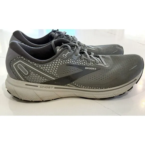 Brooks Ghost 14 Men’s Size 14 D 1103691D067 Alloy Oyster Gray Running Shoes
