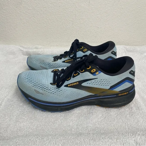 Brooks Ghost 15 Mens Size 9 Light Blue  Running Jogging Shoes Sneaker Active
