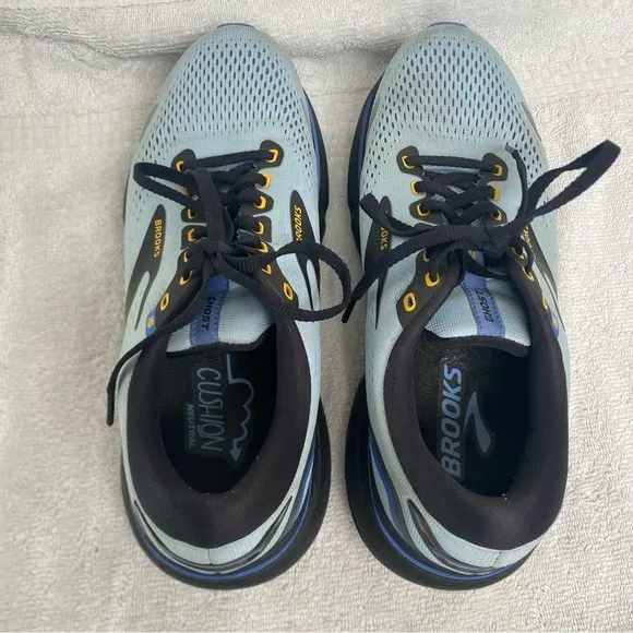 Brooks Ghost 15 Mens Size 9 Light Blue  Running Jogging Shoes Sneaker Active