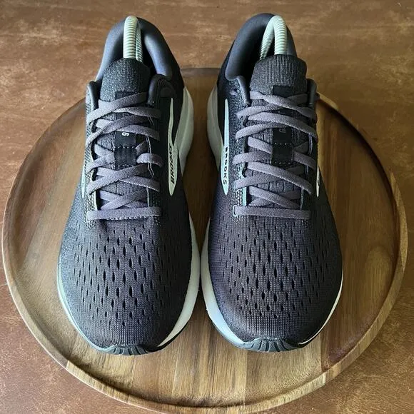 Brooks Ghost 16 Shoes Womens Size 9.5 Wide Black Sneakers Road Running Shoes