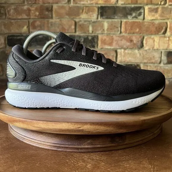 Brooks Ghost 16 Shoes Womens Size 9.5 Wide Black Sneakers Road Running Shoes