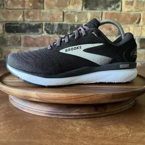 Brooks Ghost 16 Shoes Womens Size 9.5 Wide Black Sneakers Road Running Shoes