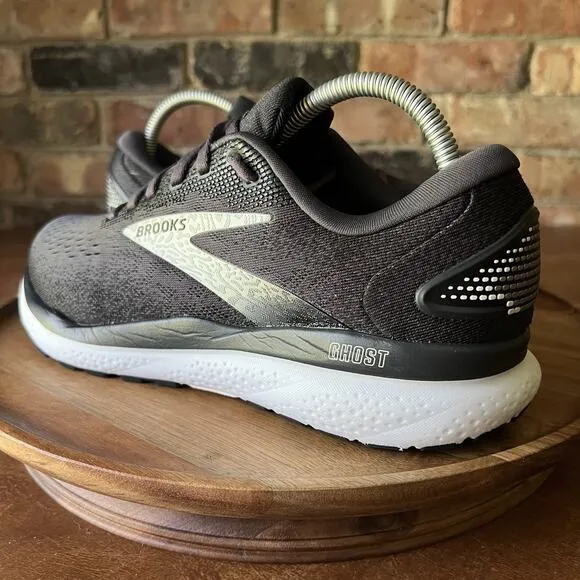 Brooks Ghost 16 Shoes Womens Size 9.5 Wide Black Sneakers Road Running Shoes