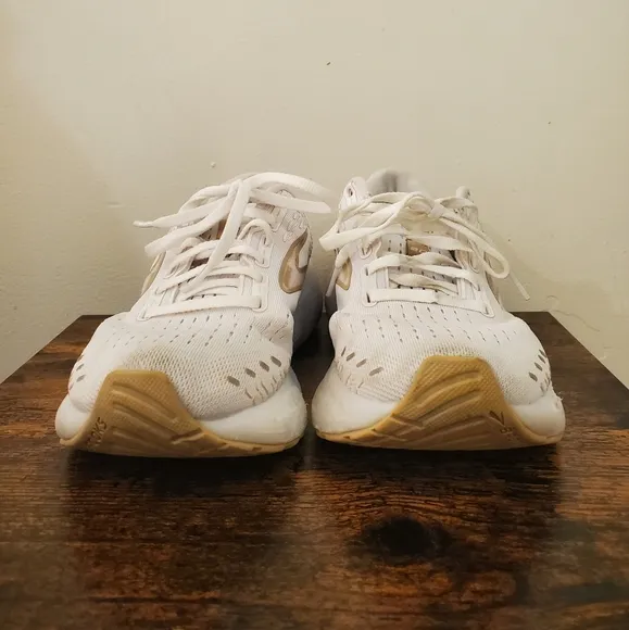 Brooks Glycerin 20 Running Shoes Size Womens 8.5 White/Khaki