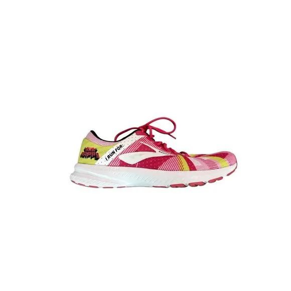 Brooks Launch 6 Run Happy Womens Pink White Limited Edition Running Shoes Sz 11