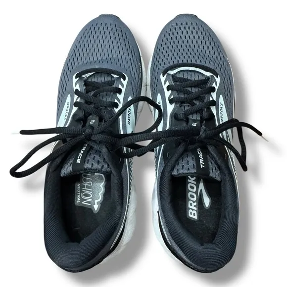 Brooks Trace 2 Running Shoes Gray Sneaker Workout 1203751D016 Wide Women’s 8.5D