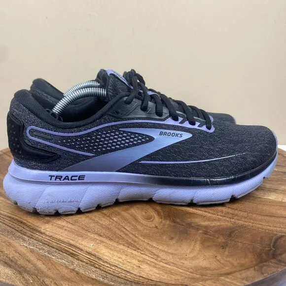 Brooks Trace 2 Womens Black And Purple Size 9 B Athletic Running Shoes