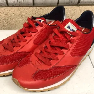 Brooks Womens 1101661D667 Vanguard Retro Red Lace Up Size 8.5 Running Shoes  *