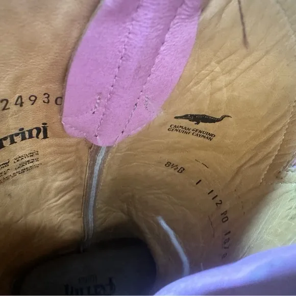 Brown and Pink Western Boots