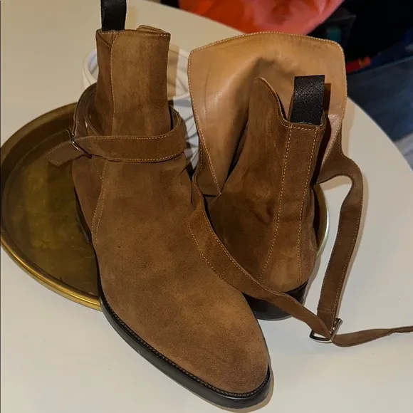 Brown Suede Ankle Boot by SS