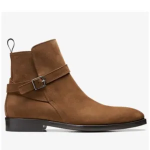 Brown Suede Ankle Boot by SS