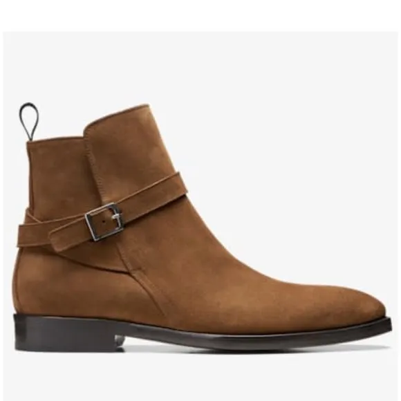 Brown Suede Ankle Boot by SS