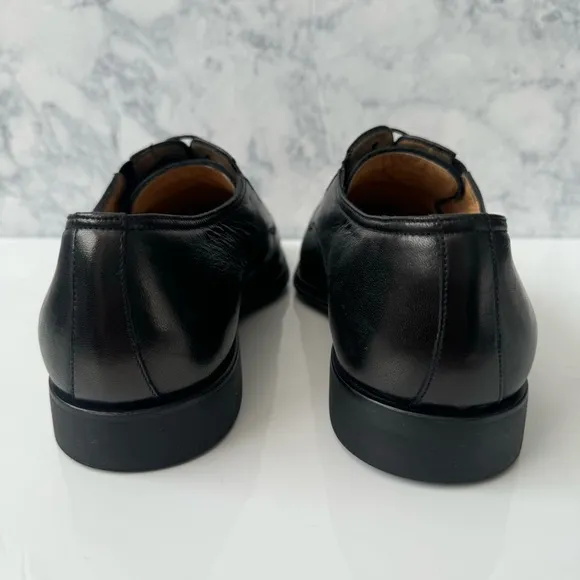 Bruno Magli Ranuncolo Men's Black Leather Lace Up Derby Shoes Size 10.5 M