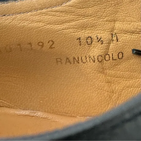 Bruno Magli Ranuncolo Men's Black Leather Lace Up Derby Shoes Size 10.5 M