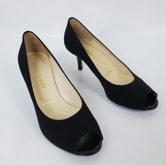 Bruno Nagli Italian Dedigner Peep Toe Heels Pumps