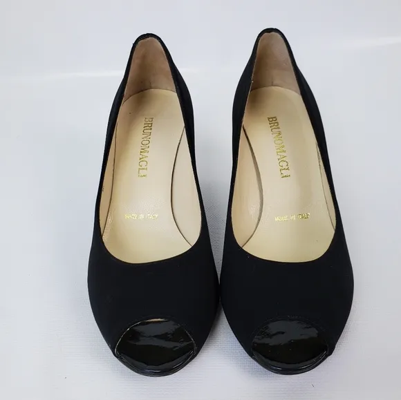 Bruno Nagli Italian Dedigner Peep Toe Heels Pumps