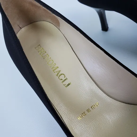 Bruno Nagli Italian Dedigner Peep Toe Heels Pumps