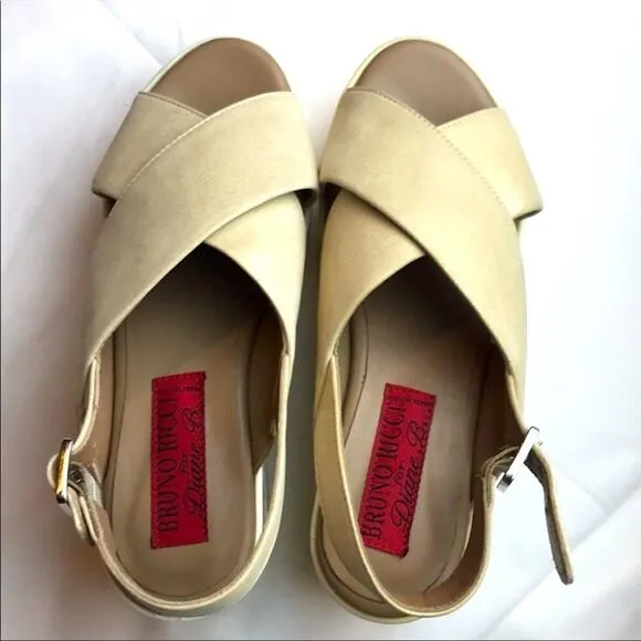 Bruno Ricci for Diane B. platform sandals.…