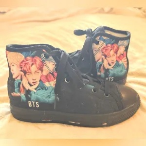 BTS ARMY Customized tennis shoes Kids Sz 13.