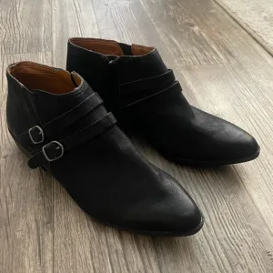 Buckle Bootie Strap Boho Peasant Hipster Hippie Art Chic Party Classy Farm Boots