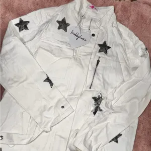 BuddyLove White Western Jacket with Silver Star Accents