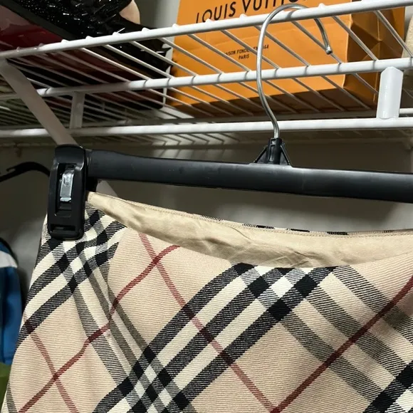 Burberry Vintage Nova Check A-Line Skirt - Size 0