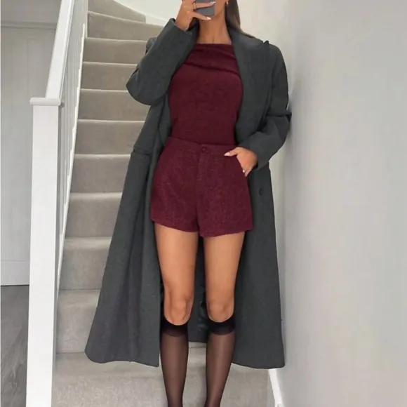 Burgundy / maroon shorts