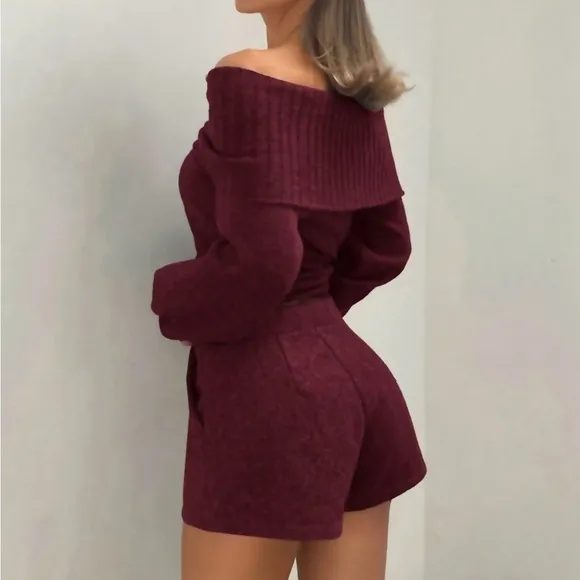 Burgundy / maroon shorts
