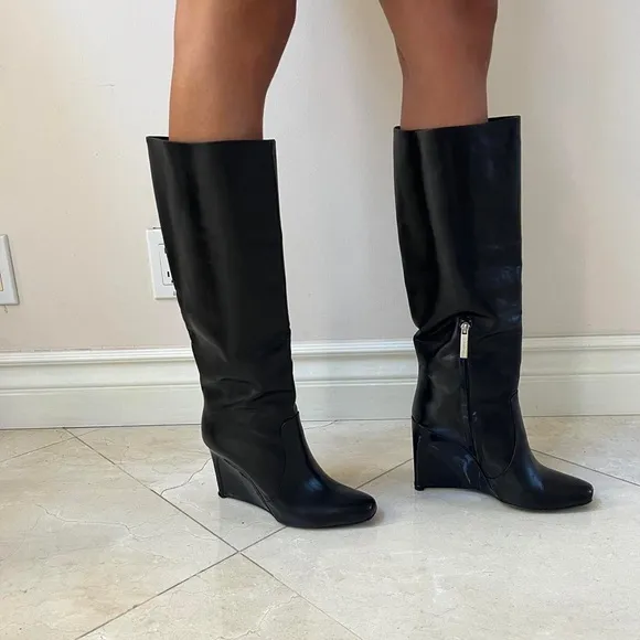 CALVIN KLIEN VINTAGE WEDGE BOOTS