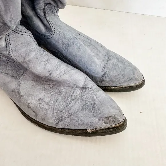 Capezio Women's Vintage Size 8 1/2 Blue Western Cowboy Boots