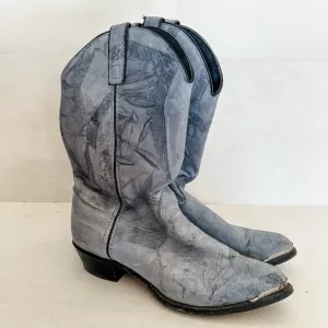 Capezio Women's Vintage Size 8 1/2 Blue Western Cowboy Boots