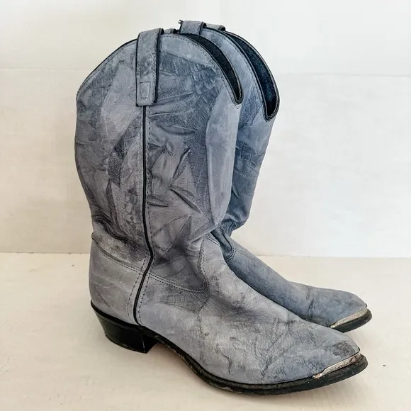 Capezio Women's Vintage Size 8 1/2 Blue Western Cowboy Boots