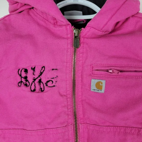Carhartt Little Girls Hooded Warm Jacket Sz XS/6