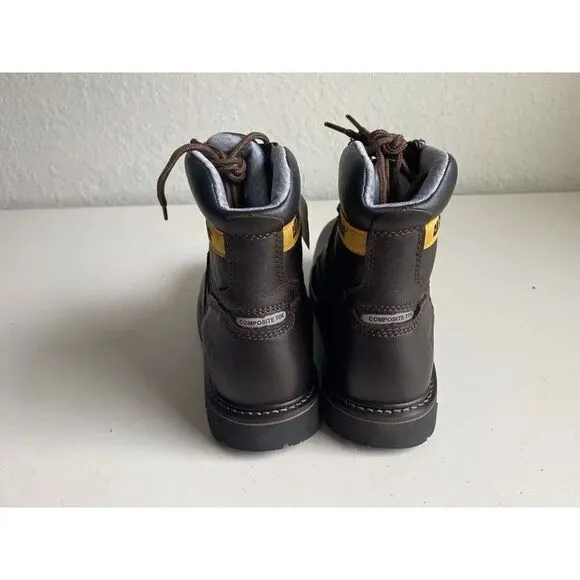 Caterpillar Work Boots Men’s 12 M Steel Toe Ankle Top Lace Up F2413-18 Brown NEW