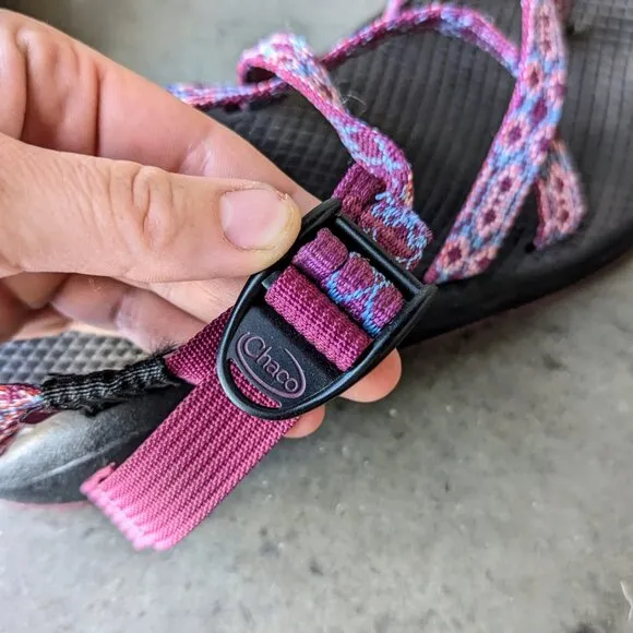 Chaco Women's Z/Cloud X2 Remix Sandals in Poplin Berry size 8