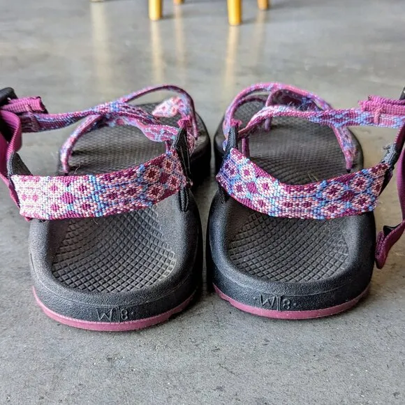 Chaco Women's Z/Cloud X2 Remix Sandals in Poplin Berry size 8