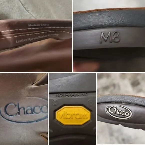 Chaco Classic Brown Leather Flip Flop Thong Sandals Men's 8