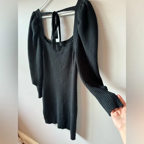 Charles Henry NWT Women’s Black‎ Ribbed Long Sleeve Sweater Dress Size Medium