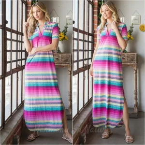 Charlotte Striped Tee Dress