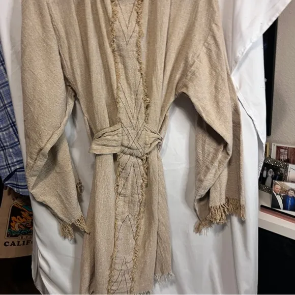 Chintamani Alchemi Handmade Raw Cotton Kimono Robe | Boho Gypsy Kaftan​